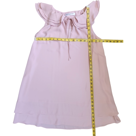 AMANDA UPRICHARD "Belle" Pink Ruffle Shift Dress - Size S - Picture 9 of 12